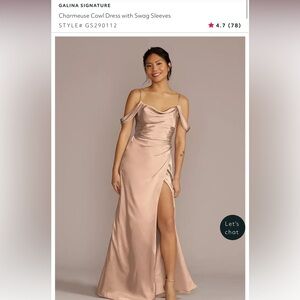 Galena signature David’s bridal bridesmaids dress NEW WITH TAGS. NEVER WORN.